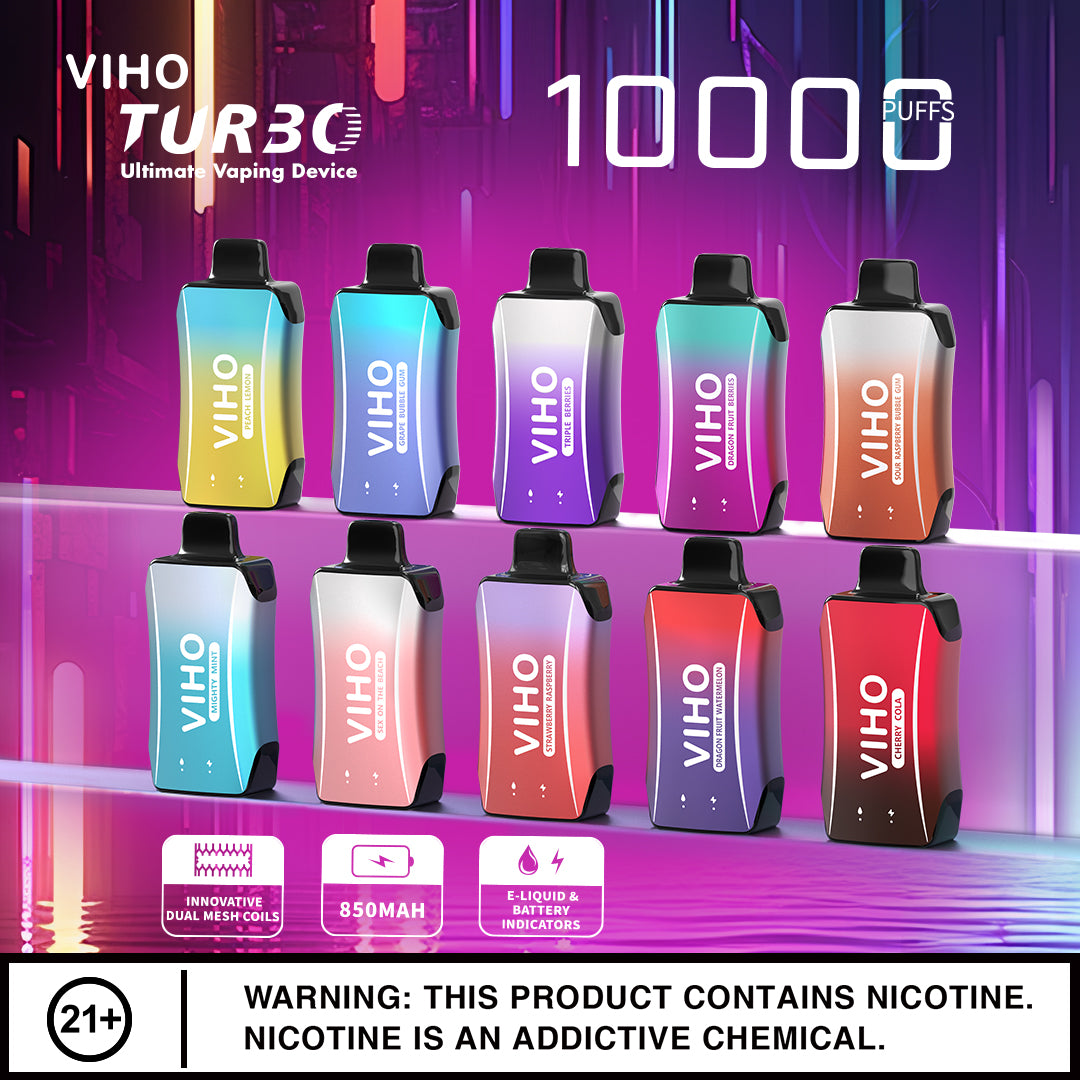 Viho Turbo 10000 Puff Disposable Vape Wholesale 5 Pack – Vanillabluedistro