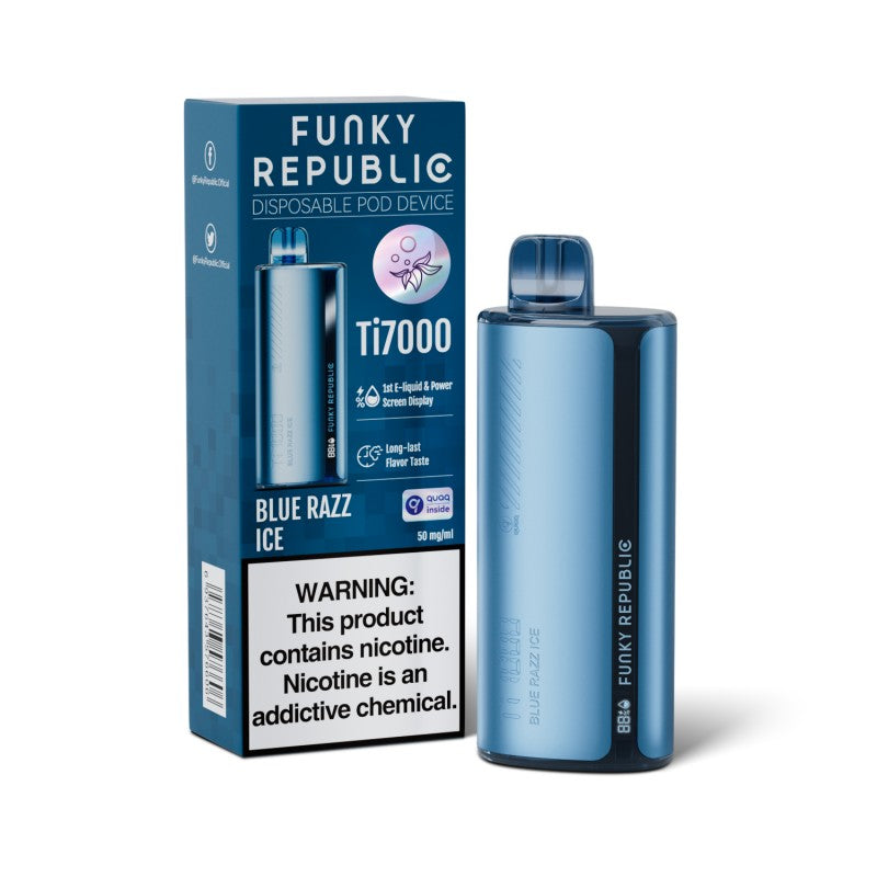 Funky Republic Ti7000 Disposable Vape Device Wholesale 5 Pack