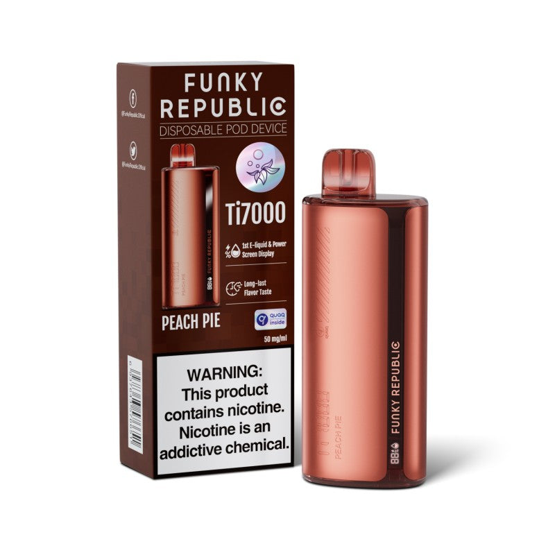 Funky Republic Ti7000 Disposable Vape Device Wholesale 5 Pack