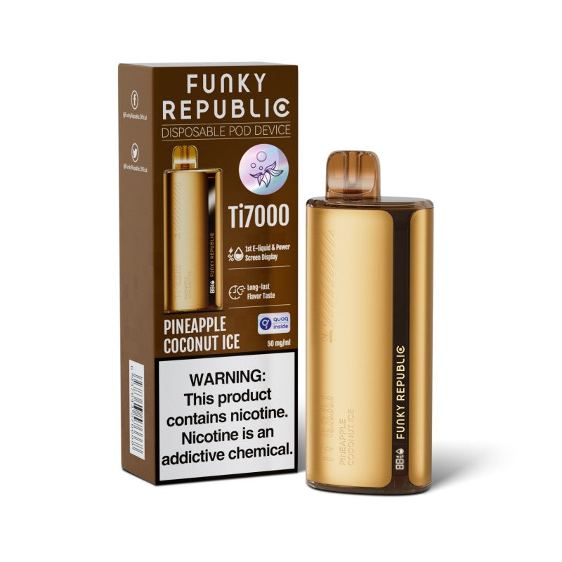 Funky Republic Ti7000 Disposable Vape Device Wholesale 5 Pack
