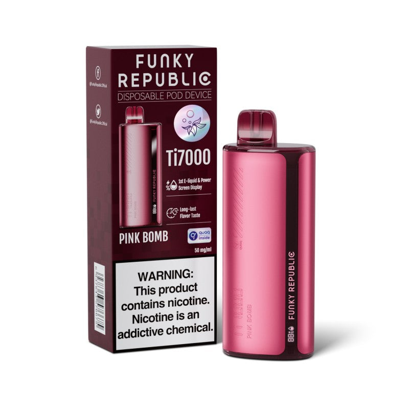 Funky Republic Ti7000 Disposable Vape Device Wholesale 5 Pack
