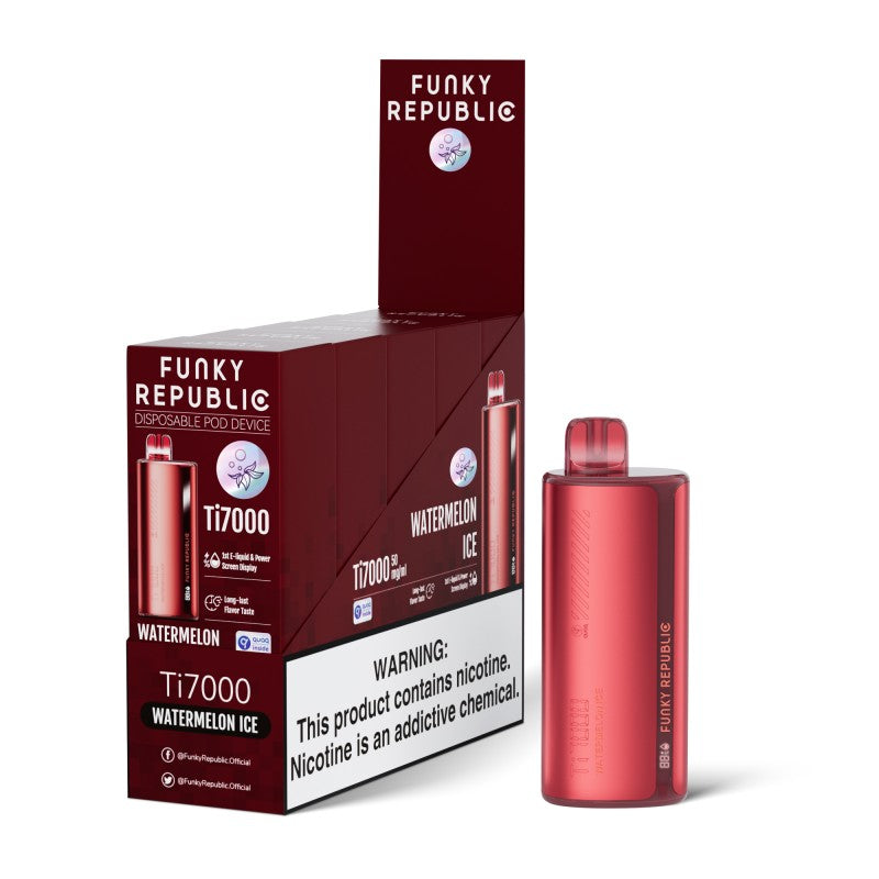 Funky Republic Ti7000 Disposable Vape Device Wholesale 5 Pack
