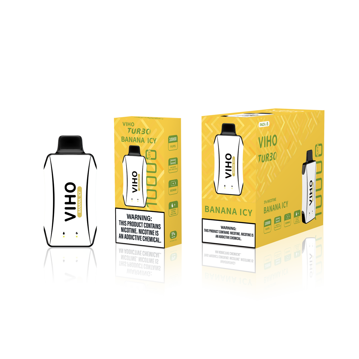 Viho Turbo 10000 Puff Disposable Vape Wholesale 5 Pack