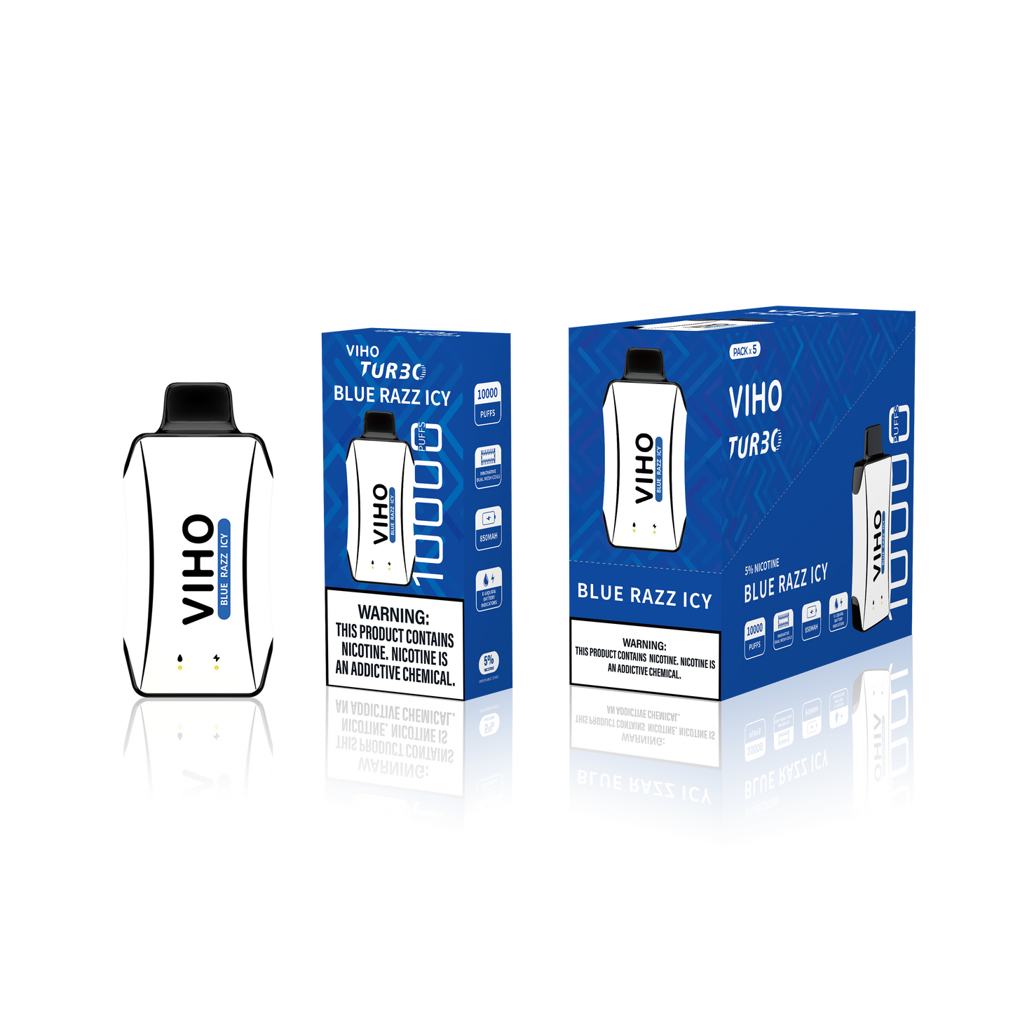 Viho Turbo 10000 Puff Disposable Vape Wholesale 5 Pack