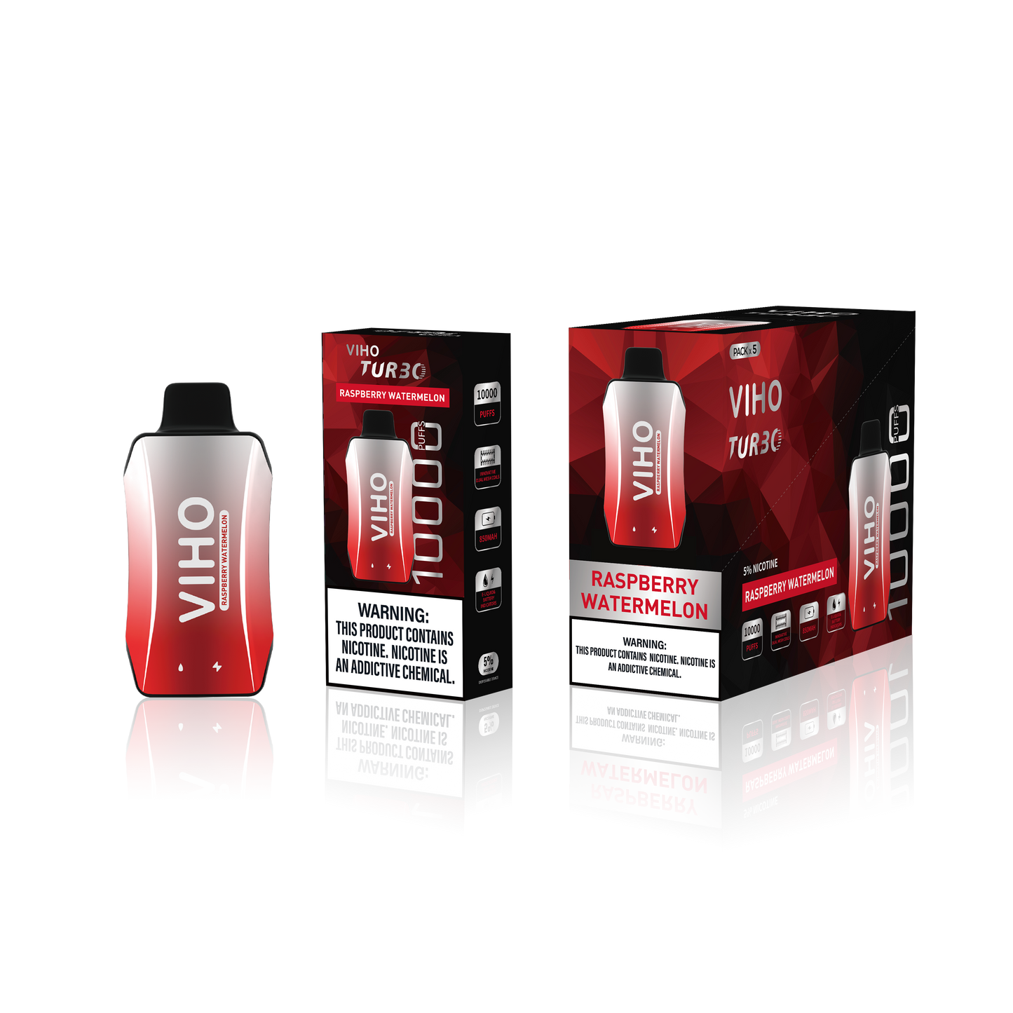 Viho Turbo 10000 Puff Disposable Vape Wholesale 5 Pack