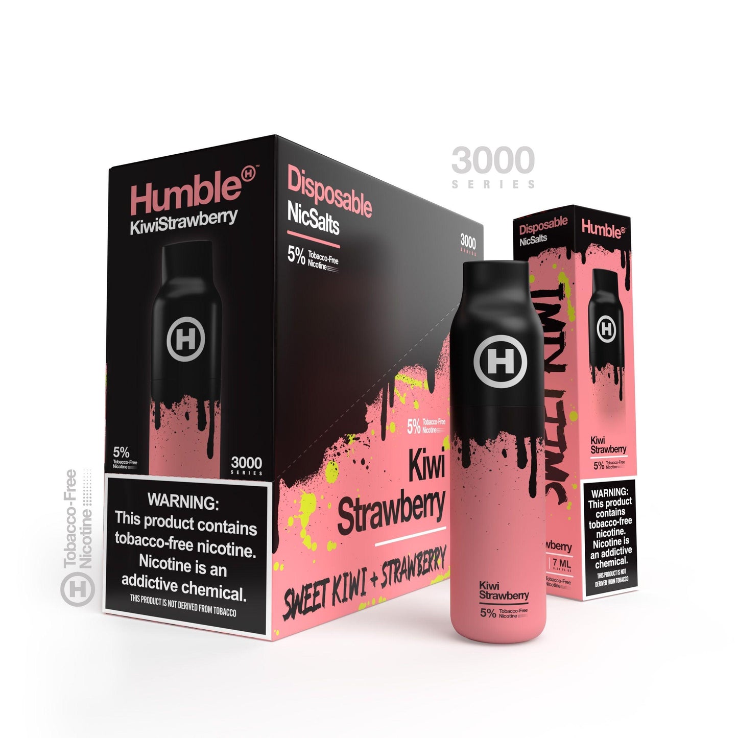 Humble 3000 Puff Disposable Vape Wholesale 10 Pack Kiwi Strawberry
