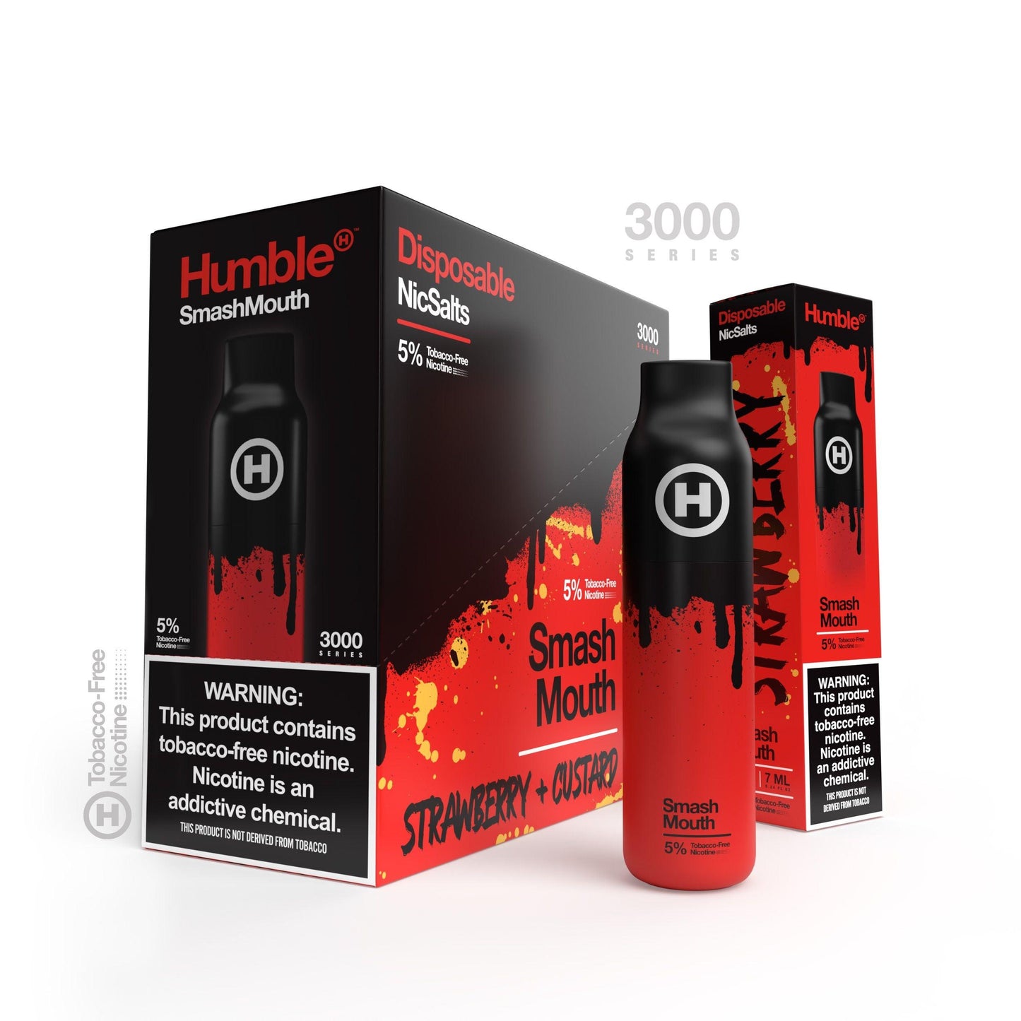 Humble 3000 Puff Disposable Vape Wholesale 10 Pack Smash Mouth