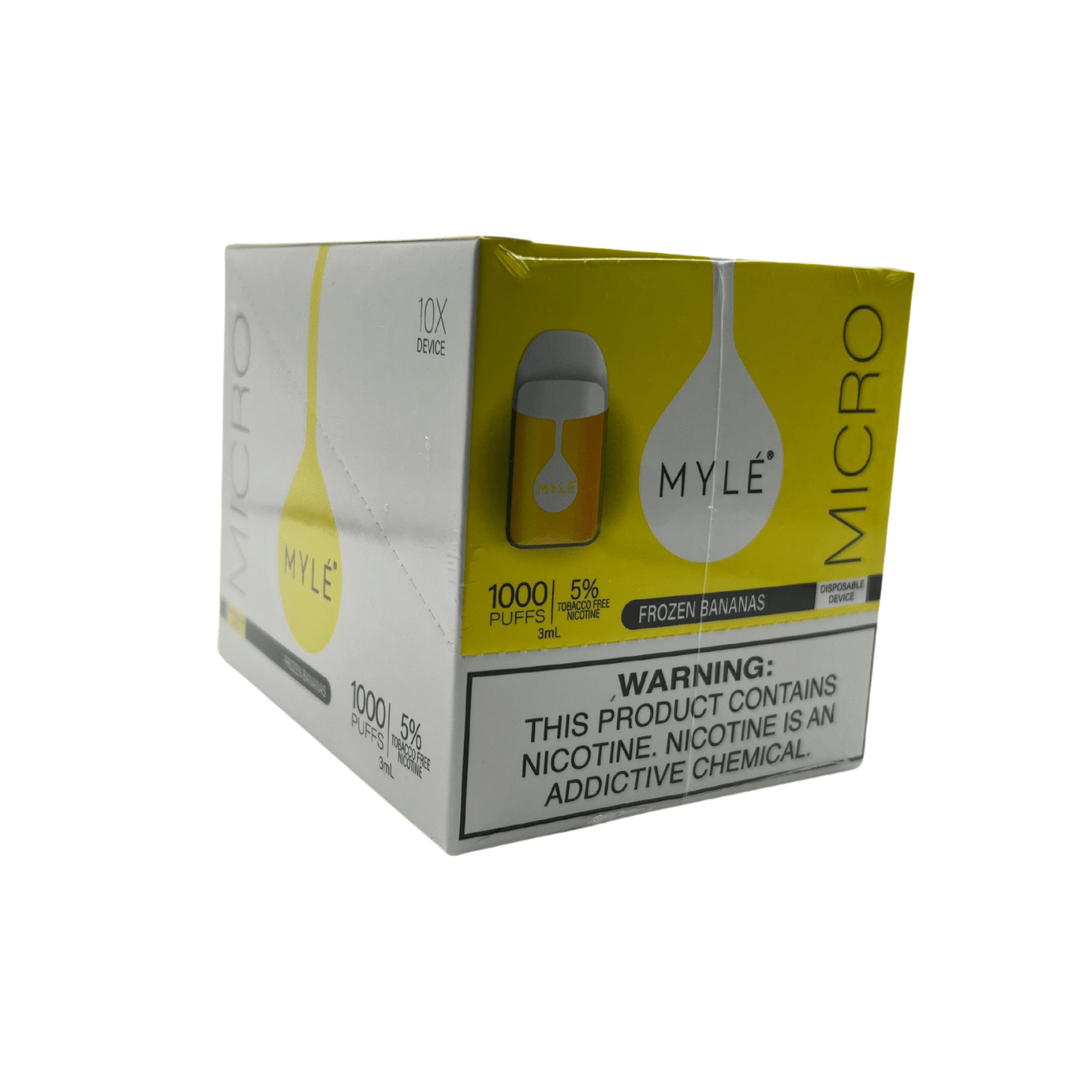 Myle Micro Disposable Vape Wholesale 10 Pack Frozen Bananas