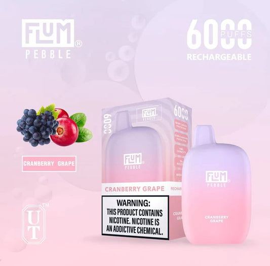Flum Pebble 6000 Puff Disposable Vape Flavor Selection