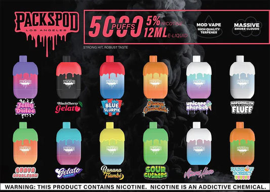 Which Flavors of Packwoods Packspod 5000 Puff Disposable Vape You Can Buy in Bulk?