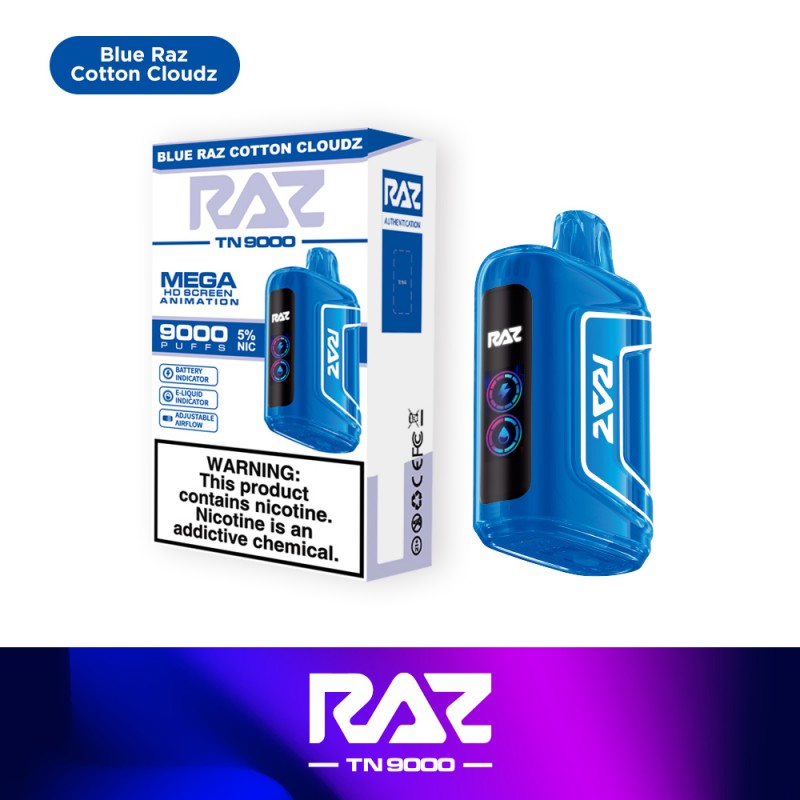 Raz TN9000 Puff Disposable Vape Device Wholesale 5 Pack