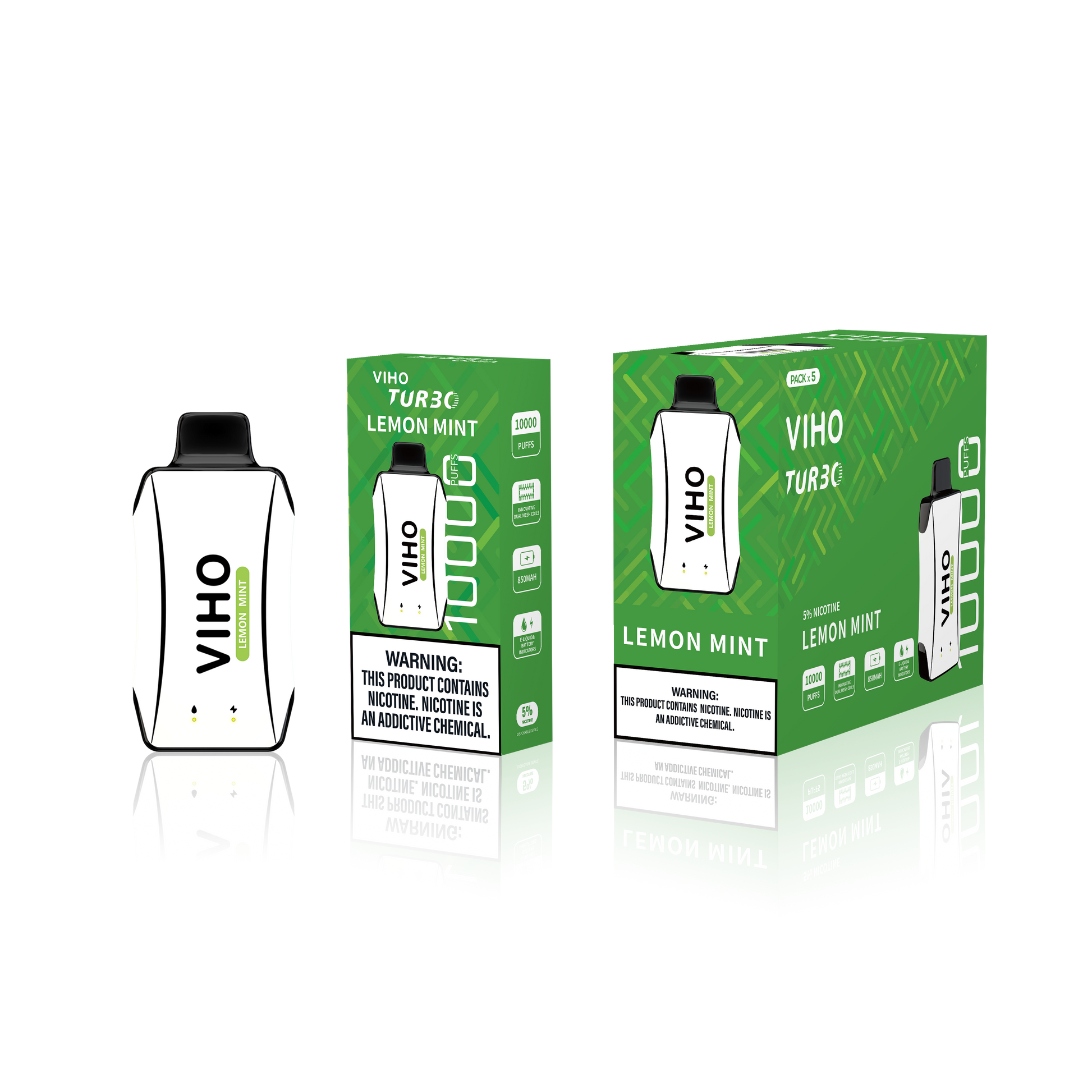 Viho Turbo 10000 Puff Disposable Vape Wholesale 5 Pack