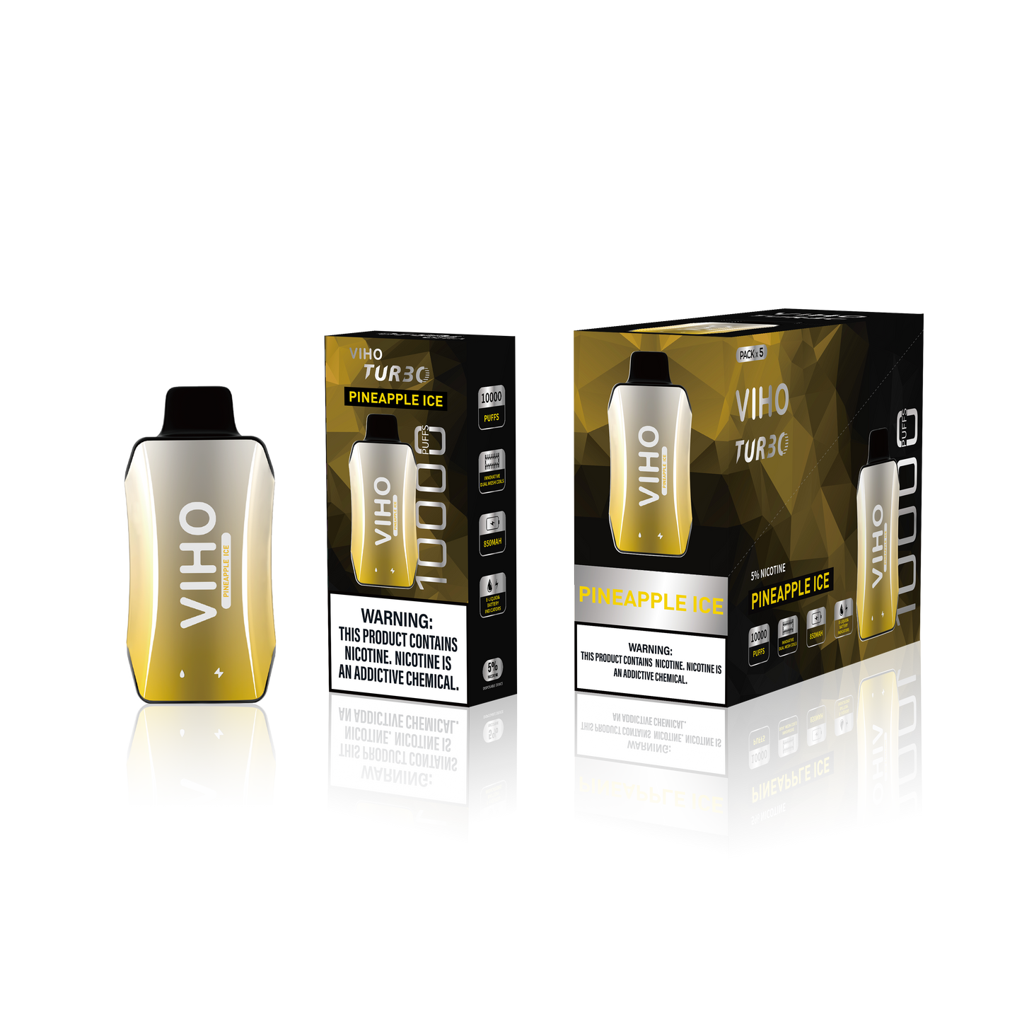 Viho Turbo 10000 Puff Disposable Vape Wholesale 5 Pack