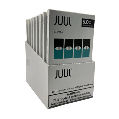 Juul Pods Menthol Wholesale Case 8 Pack Menthol 5% - 4pk