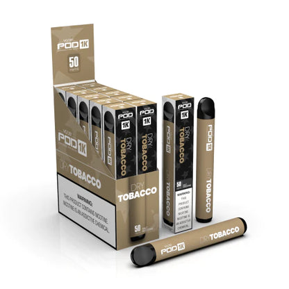 Vgod Pod 1k Disposable Vape Wholesale 10 Pack Dry Tobacco