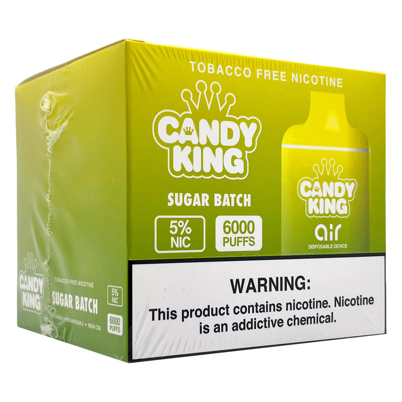 Candy King Air 6000 Puff Disposable Vape Wholesale 10 Pack Sugar Batch