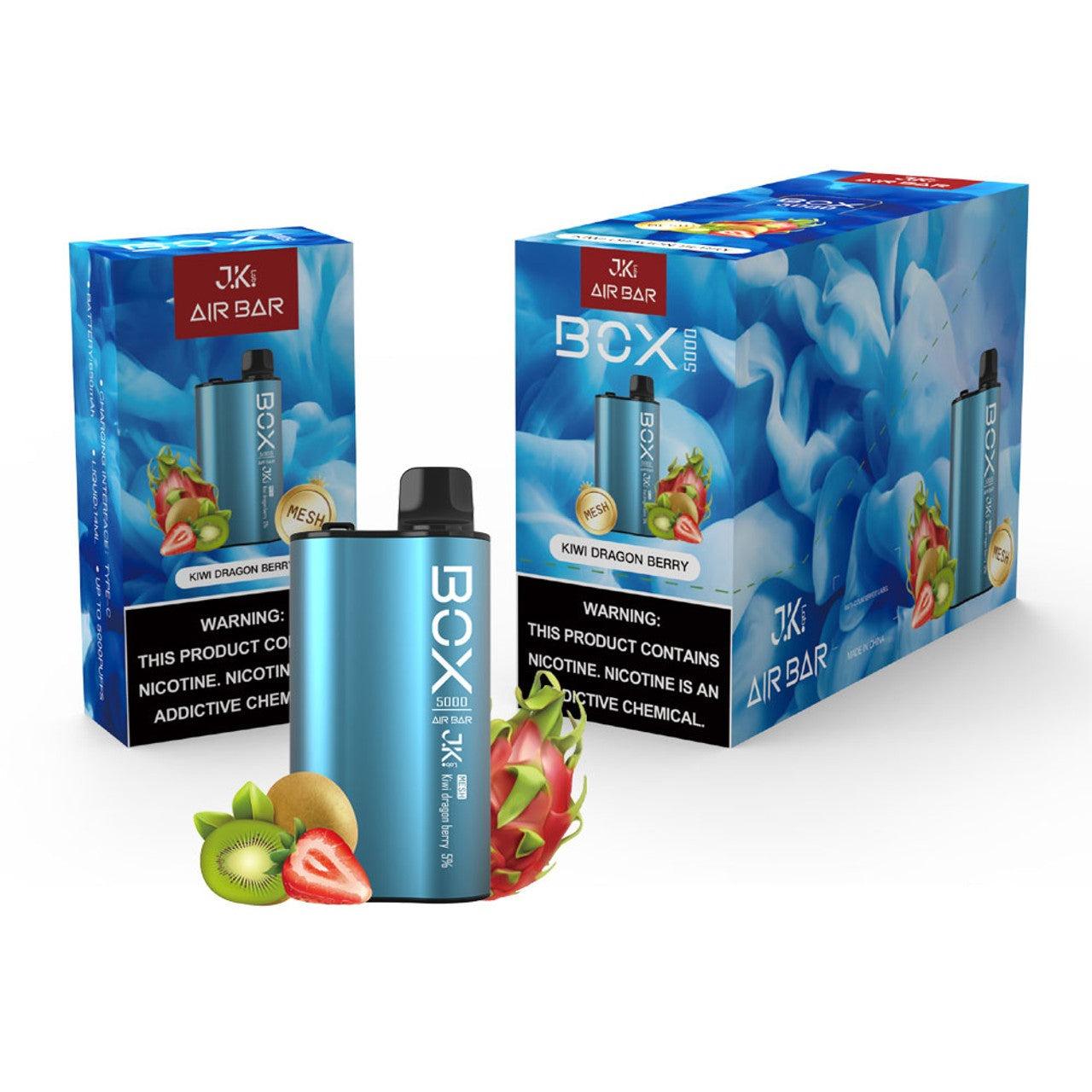 Air Bar Box 5000 Puff Disposable Vape Wholesale 5 pack Kiwi Dragon Berry
