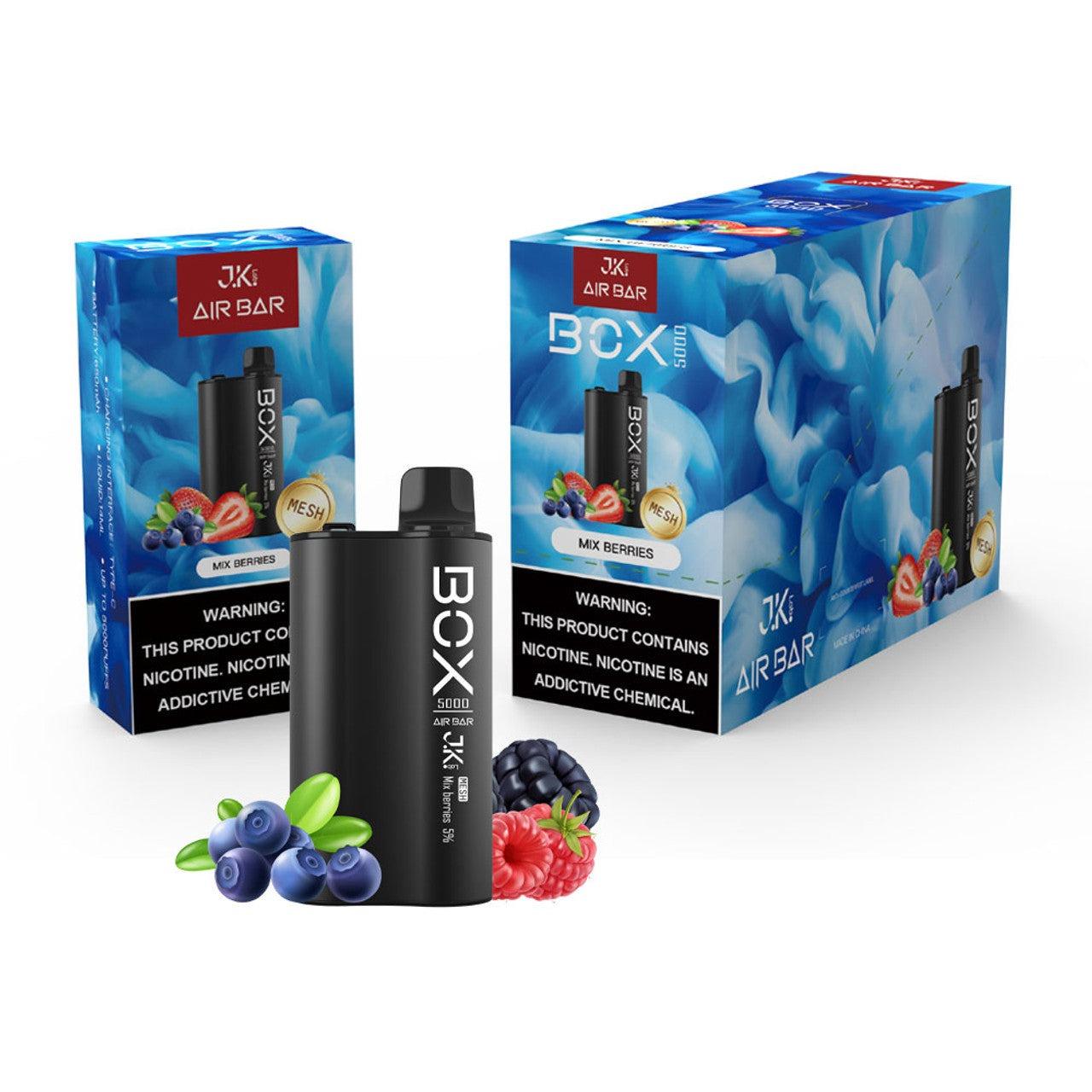 Air Bar Box 5000 Puff Disposable Vape Wholesale 5 pack Mixed Berries