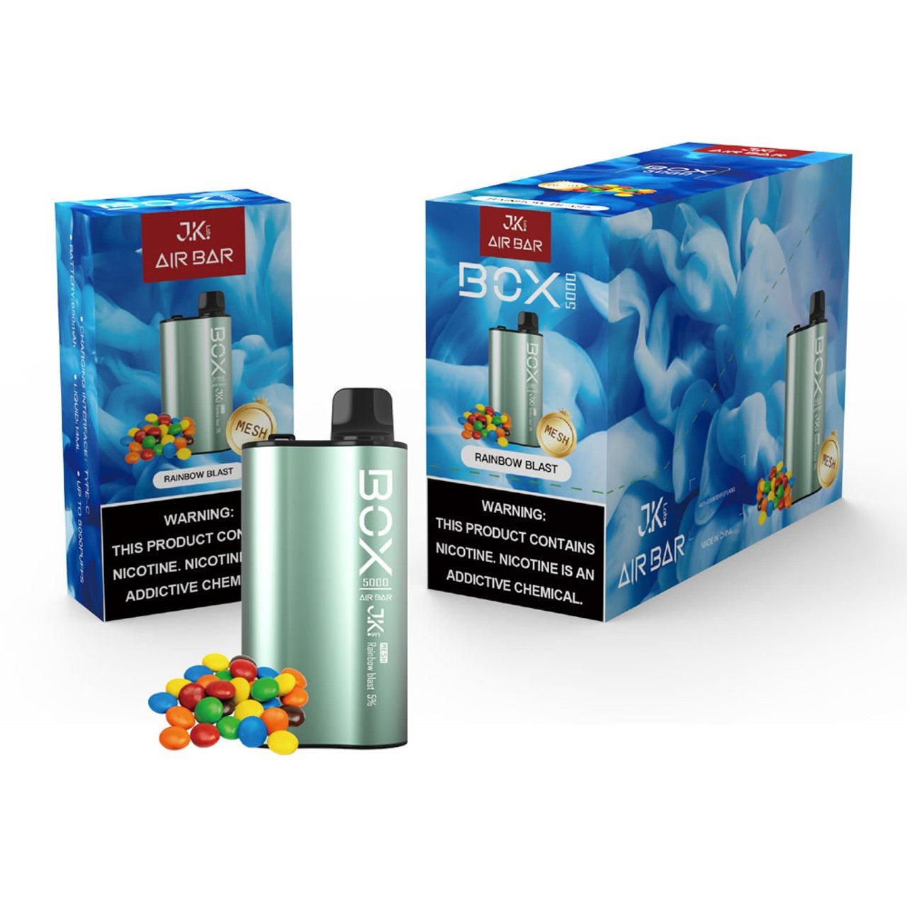 Air Bar Box 5000 Puff Disposable Vape Wholesale 5 pack Rainbow Blast