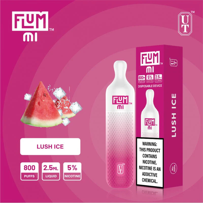Flum Mini 800 Puff Disposable Vape Wholesale 10 Pack Lush Ice