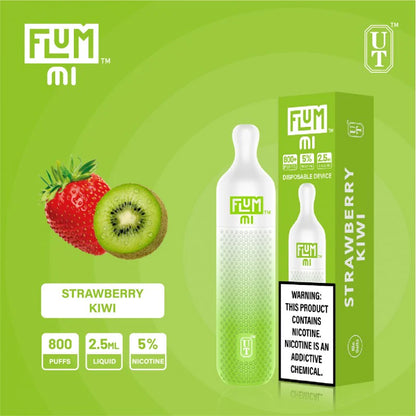 Flum Mini 800 Puff Disposable Vape Wholesale 10 Pack Strawberry kiwi