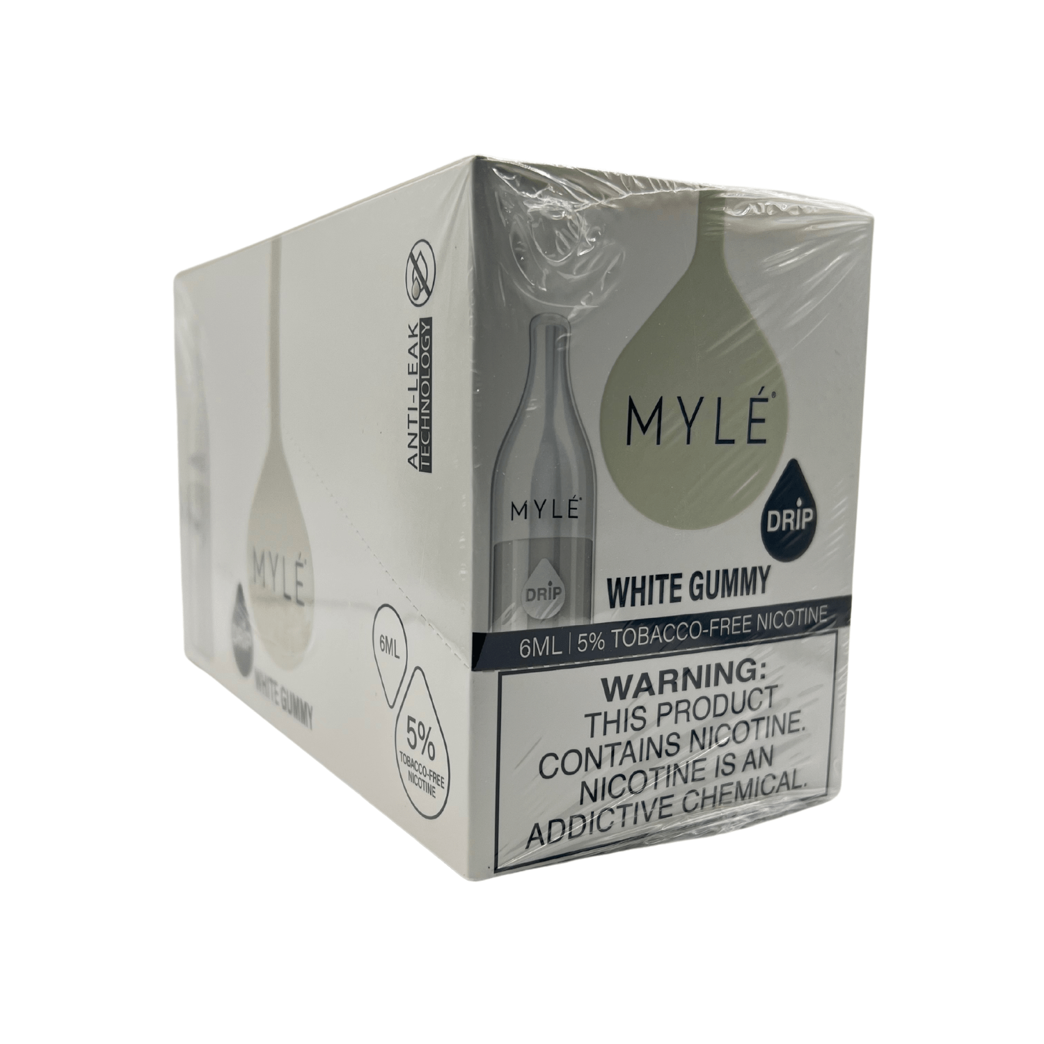 Myle Drip 2000 Puff Disposable Vape Wholesale 10 Pack White Gummy