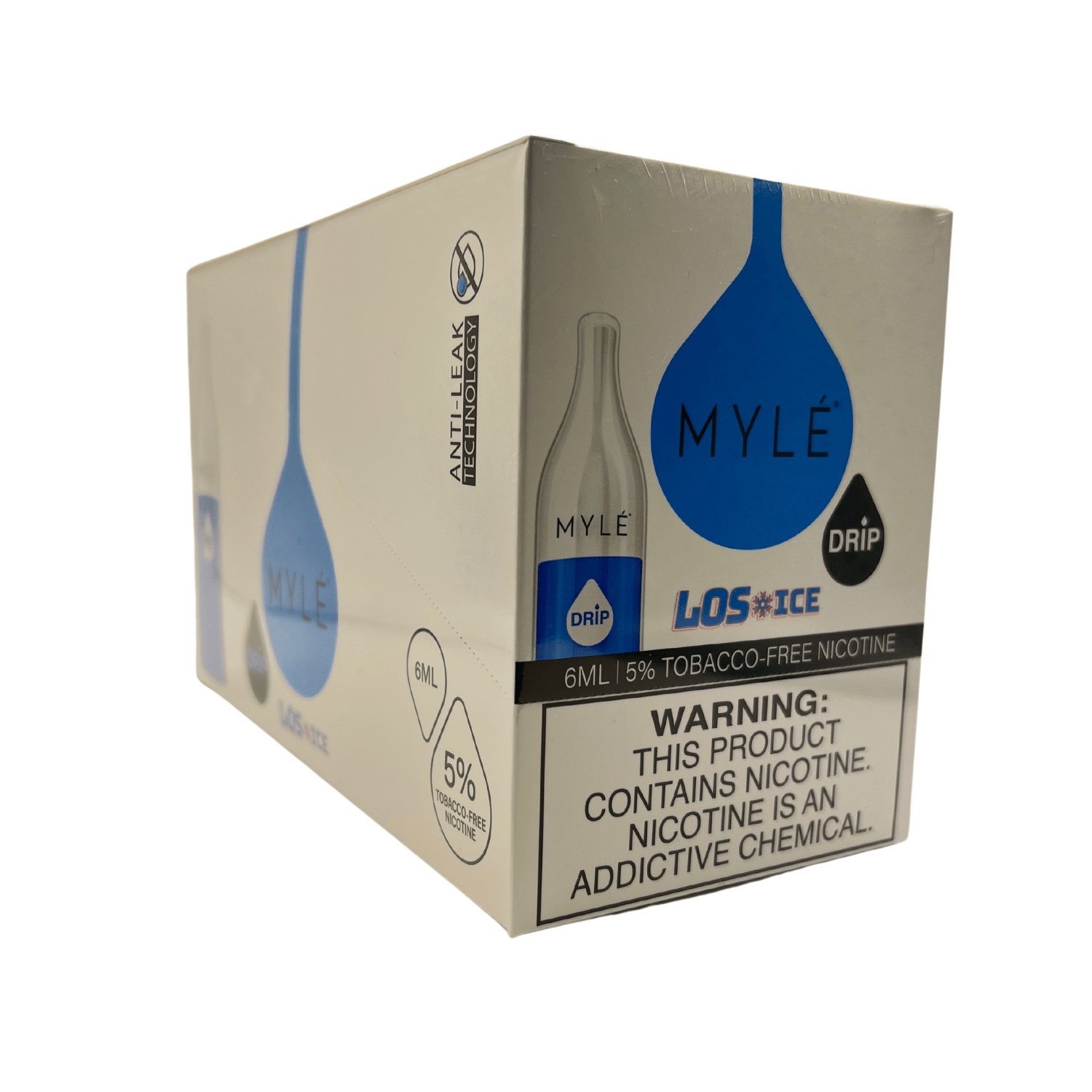 Myle Drip 2000 Puff Disposable Vape Wholesale 10 Pack Los Ice