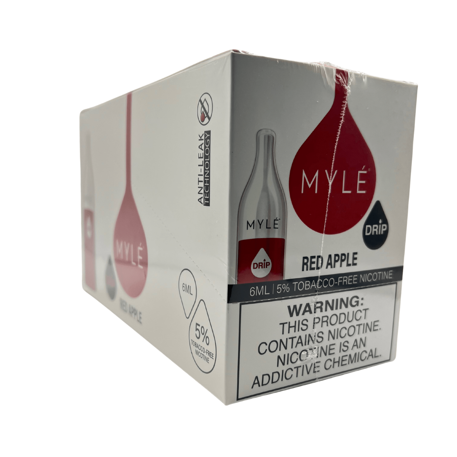 Myle Drip 2000 Puff Disposable Vape Wholesale 10 Pack Red Apple