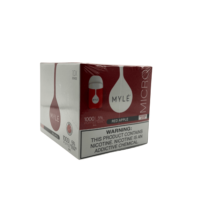 Myle Micro Disposable Vape Wholesale 10 Pack Red Apple