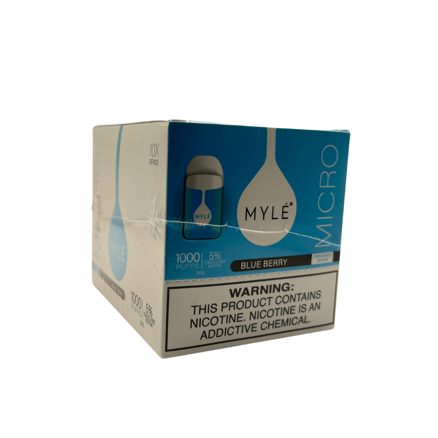 Myle Micro Disposable Vape Wholesale 10 Pack Blueberry