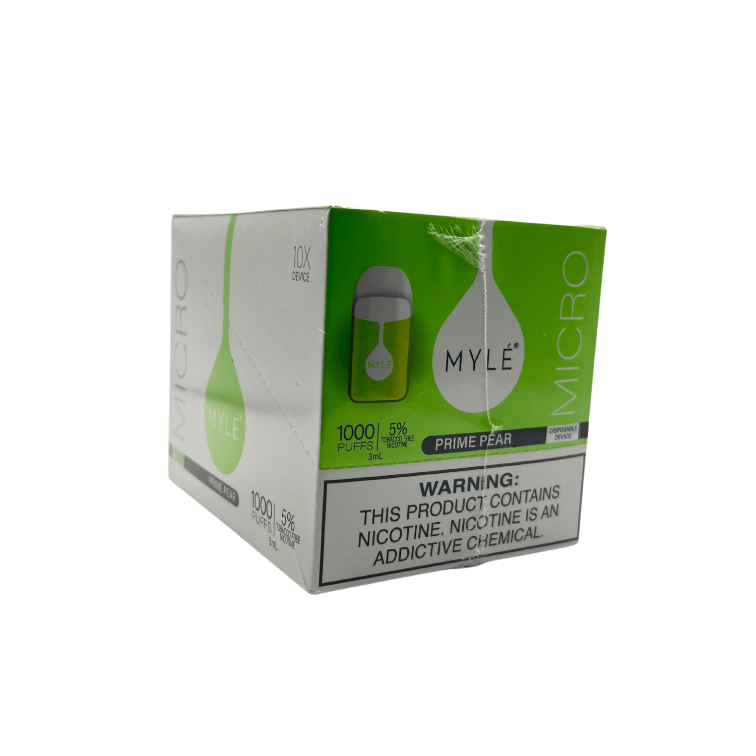 Myle Micro Disposable Vape Wholesale 10 Pack Prime Pear