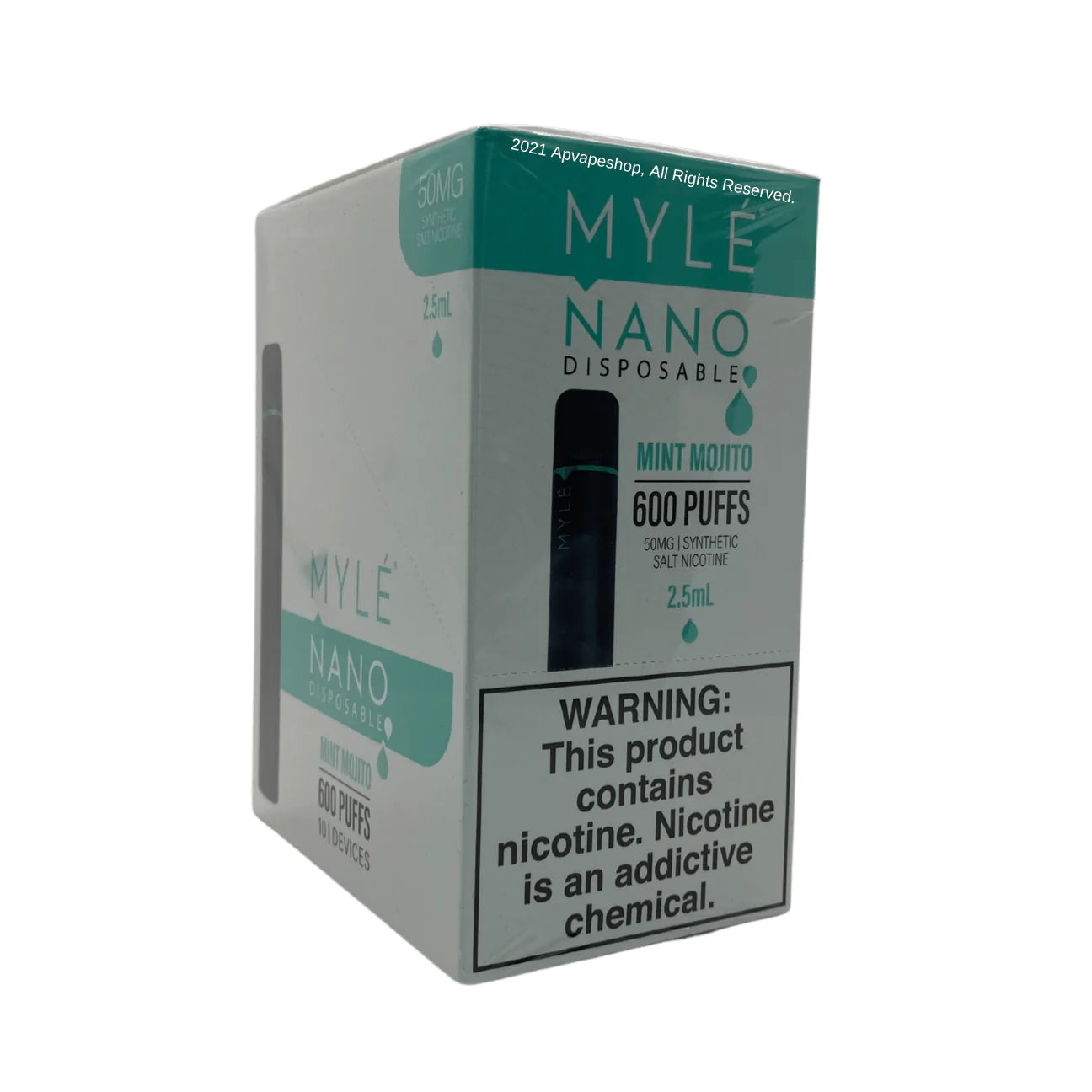 Myle Nano Disposable Vape Wholesale 10 Pack Mint Mojito