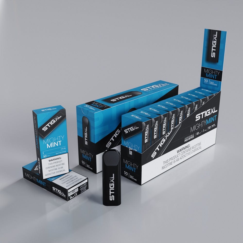 Vgod Stig XL 700 Puff Disposable Vape Wholesale 10 pack Mighty Mint