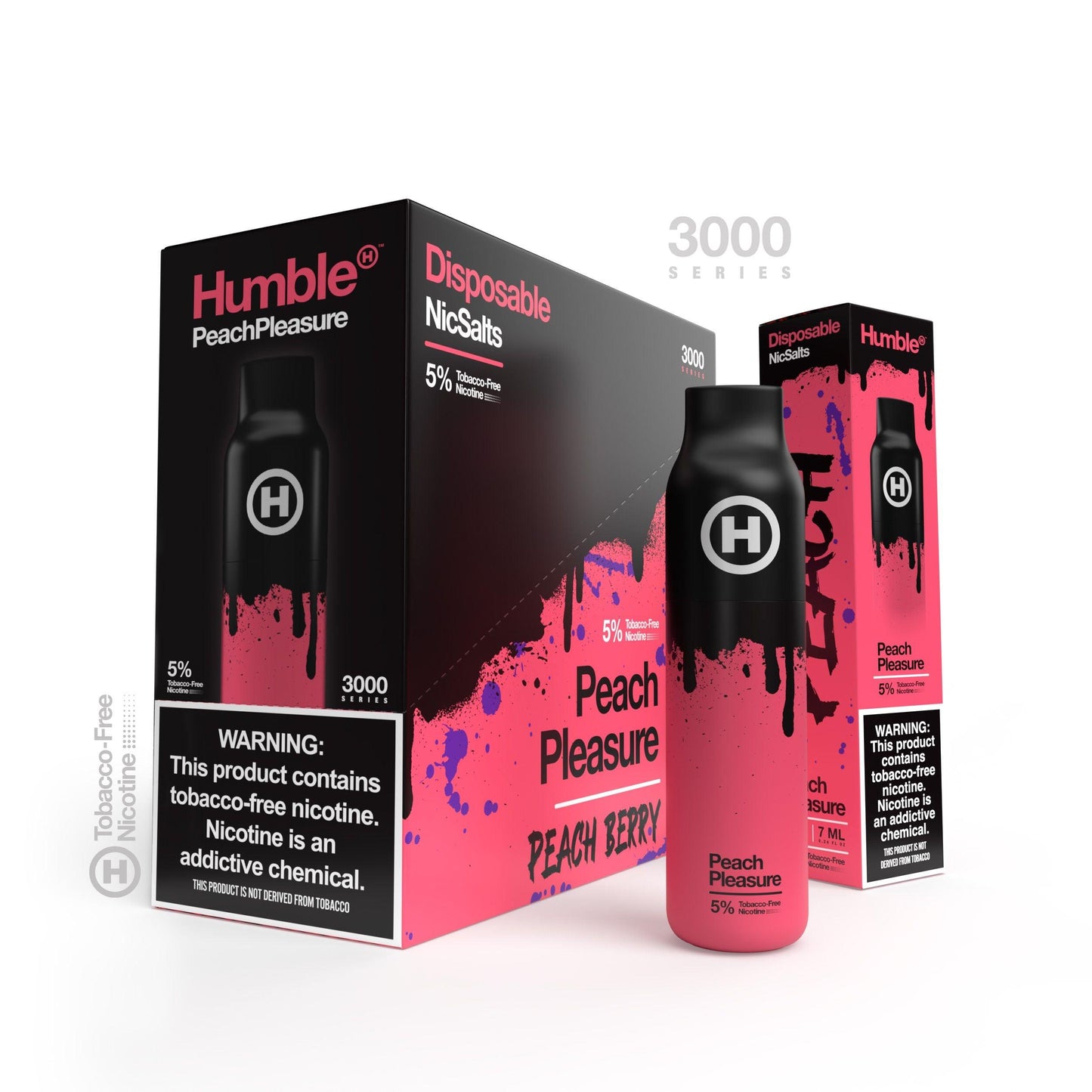 Humble 3000 Puff Disposable Vape Wholesale 10 Pack Peach Pleasure